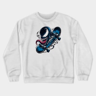 Unleash the Edge: Captivating Anti-Hero Skateboard Art Prints for a Modern and Rebellious Ride! Crewneck Sweatshirt